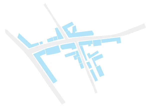 Absztrakt város Térkép vektoros — Stock Vector