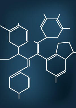 Illustration of Abstract Chemical formula