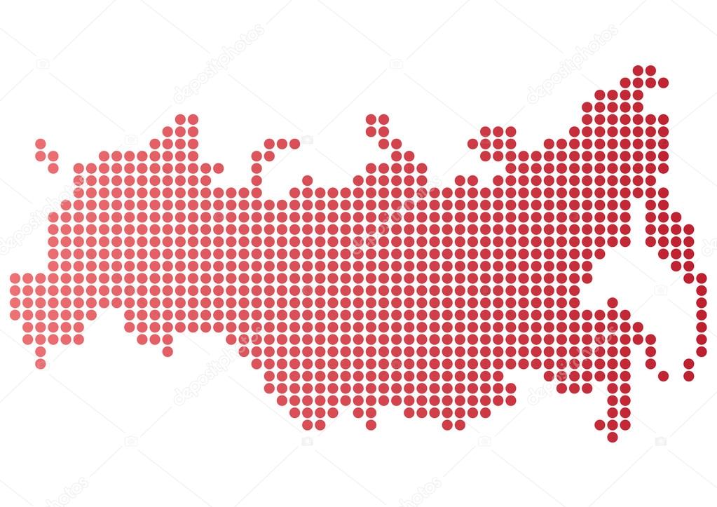 Russia Dot Map