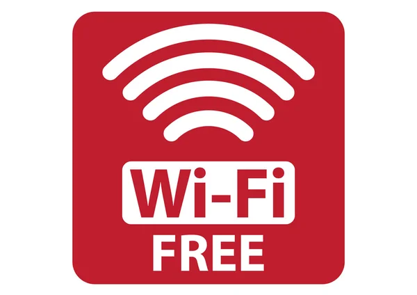 Panneau Wi-Fi gratuit — Image vectorielle