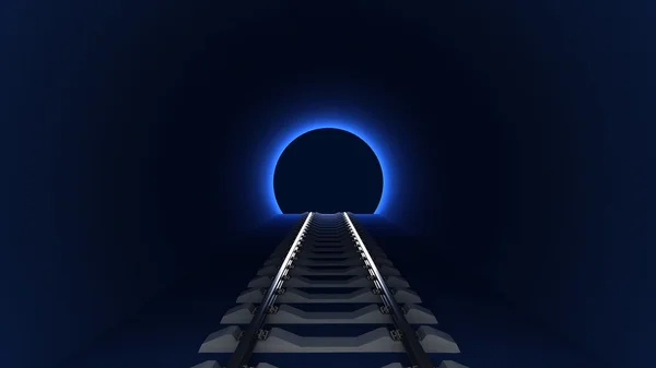 Eingang zum Eisenbahntunnel — Stockfoto