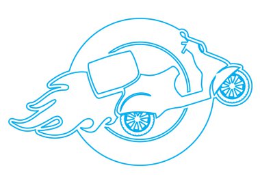 vektör scooter