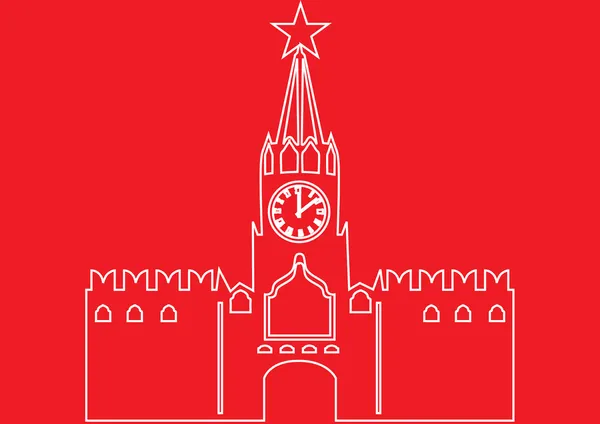 Kremlin de Moscú — Vector de stock