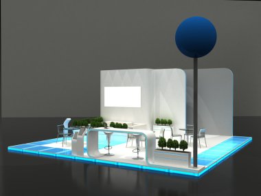 Sergi Stand iç / dış örnek
