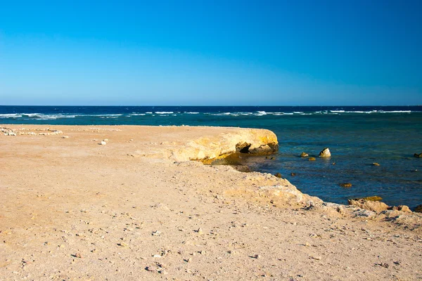 Ερυθρά θάλασσα ακτή γραμμή κοντά σε hurhada — Φωτογραφία Αρχείου