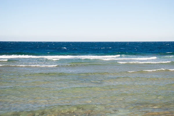 Ερυθρά θάλασσα ακτή γραμμή κοντά σε hurhada — Φωτογραφία Αρχείου