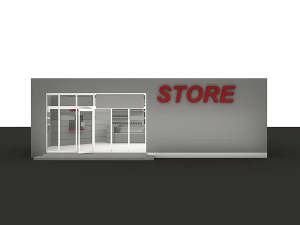 Illustration of automobile store - minimarket — Stock Photo, Image