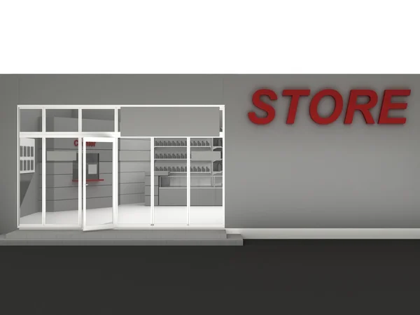 Ilustrația magazinului auto - minimarket — Fotografie, imagine de stoc