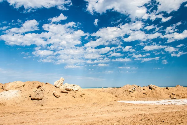 Hurhada の近く紅海海岸線 — ストック写真