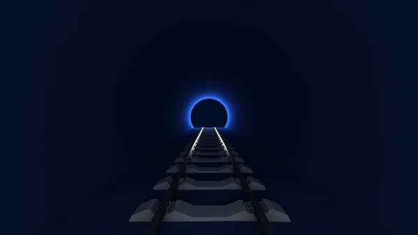鉄道トンネルへの入り口 — ストック写真