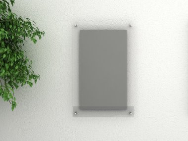 Galeri beyaz duvar cam poster çerçeve ile