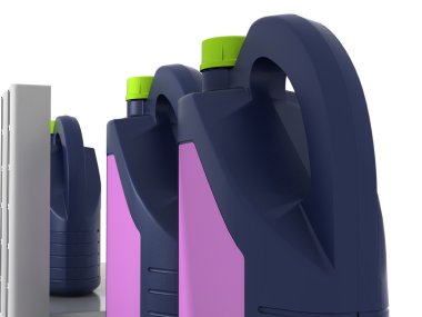 Araba motor yağı - izole ile jerrycans