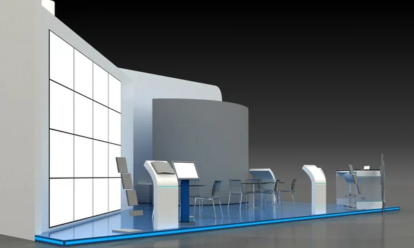 Exhibition Stand Kiosk Interior Exterior — Stock Photo, Image