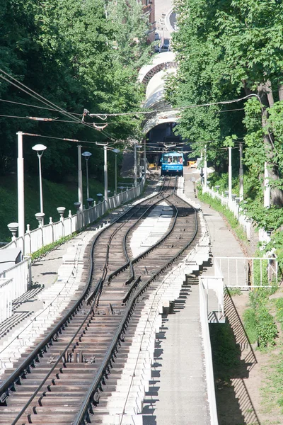 Järnvägen bergbanan i Kiev, Ukraina — Stockfoto