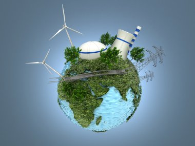 Yeşil dünya üzerindeki enerji kaynakları