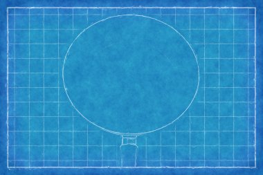 Fry pan - mavi baskı
