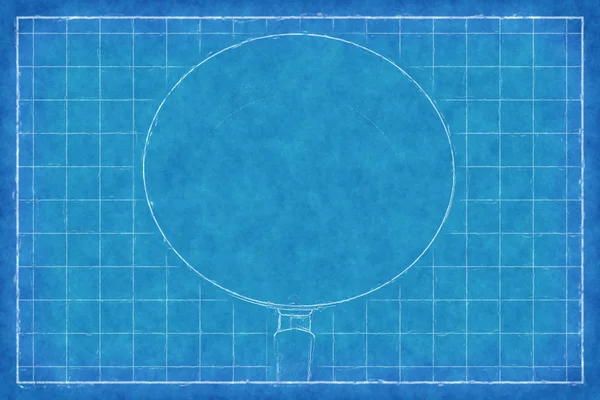 Fry pan - Blue Print — Stockfoto