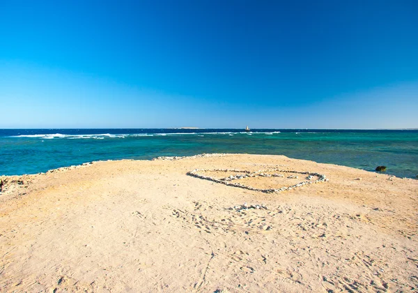 Ερυθρά θάλασσα ακτή γραμμή κοντά σε hurhada — 图库照片