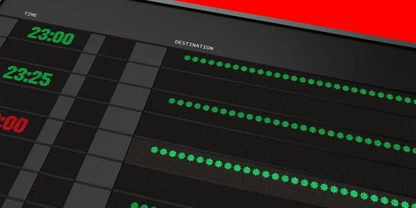 Elektronische tijdschema — Stockfoto