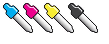 renk cmyk Icon set