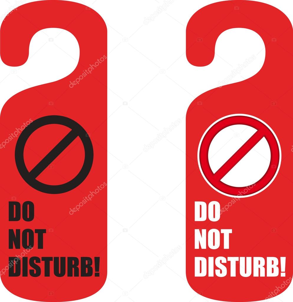 Do not disturb door hanger