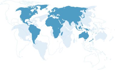 Dünya Haritası - kıta
