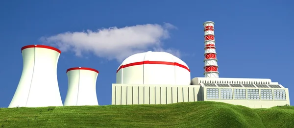 Nuclear Power Station - 3d Illustration — Stock Photo, Image