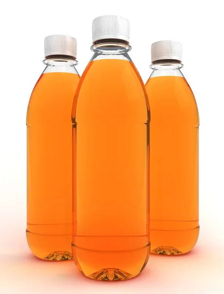 Láhve vody izolované na bílém pozadí — Stock fotografie