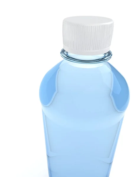 Wasserflaschen isoliert auf weißem Hintergrund — Stockfoto