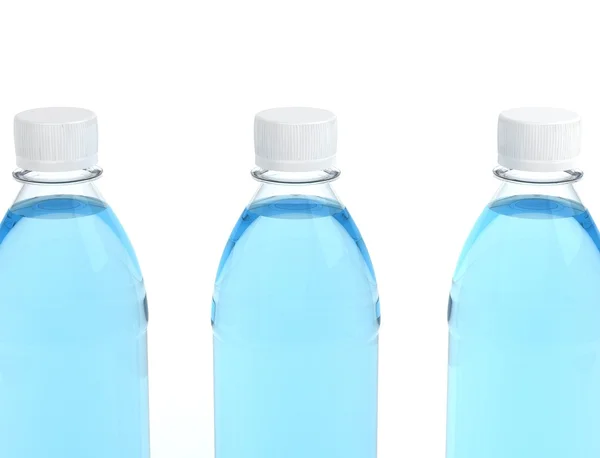 Láhve vody izolované na bílém pozadí — Stock fotografie