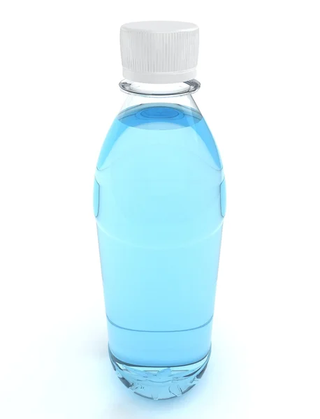 Botellas de agua aisladas sobre fondo blanco —  Fotos de Stock