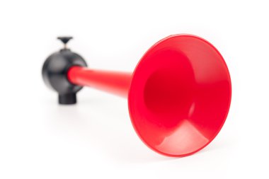 Beyaz arka plan üzerinde izole araç boynuz