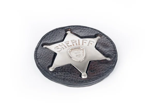 Insignia del sheriff aislada sobre fondo blanco — Foto de Stock