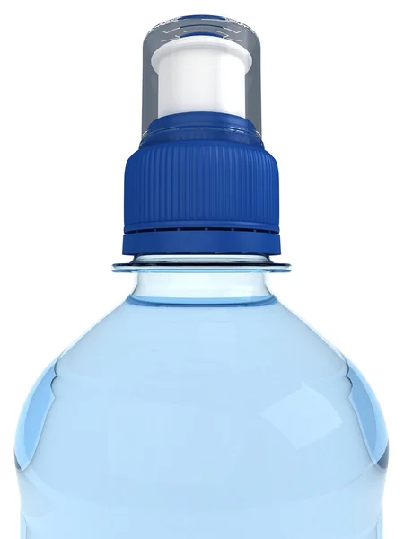 Botellas de agua aisladas sobre fondo blanco —  Fotos de Stock
