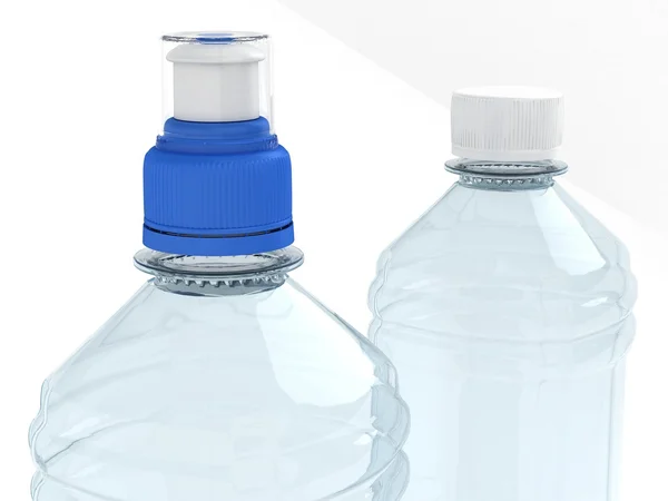 Empty bottles isolated on white background — Stock Photo, Image