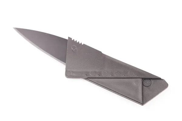 Πτυσσόμενο μαχαίρι που απομονώνεται σε λευκό φόντο — Φωτογραφία Αρχείου