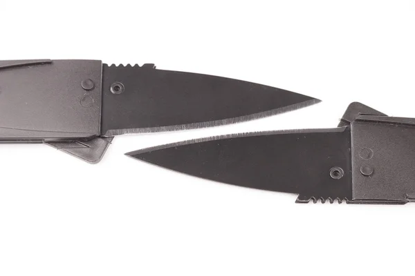 Πτυσσόμενο μαχαίρι που απομονώνεται σε λευκό φόντο — Φωτογραφία Αρχείου