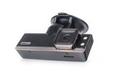 Beyaz arka plan üzerinde izole araba video kaydedici