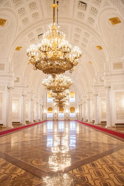 Sala Georgievsky del Palacio del Kremlin, Moscú — Foto de Stock