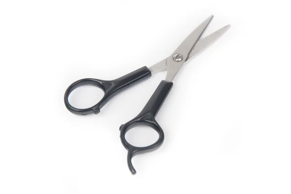 Kovové nůžky izolované na bílém pozadí — Stock fotografie