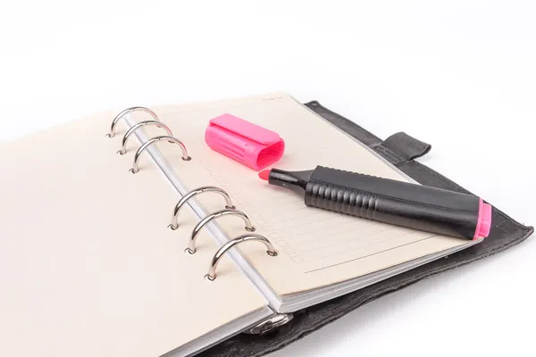 Personal organizer on white background — Stock Photo, Image