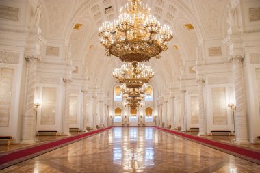 Georgievsky Hall of the Kremlin Palace, Moscow clipart