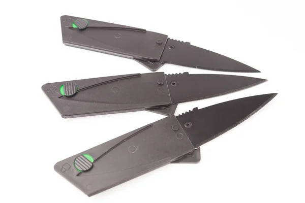 Skládací nůž izolovaný na bílém pozadí — Stock fotografie