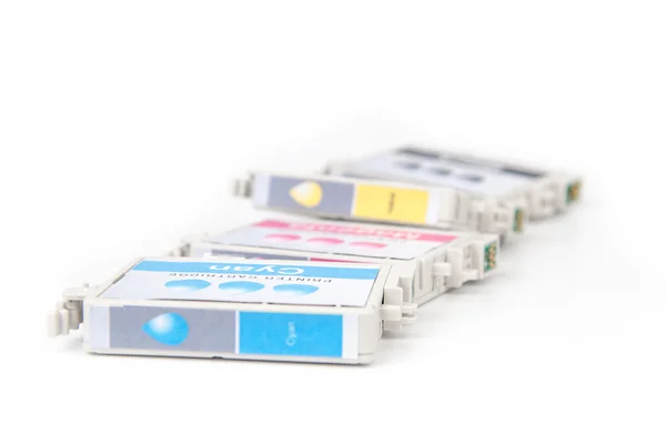 Cartridges for colour inkjet printer — Stock Photo, Image