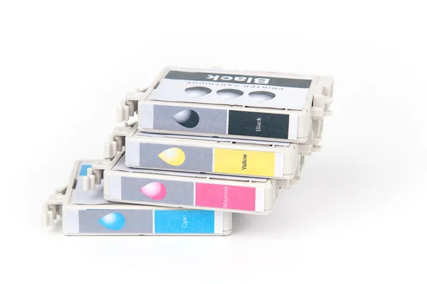 Cartridges for colour inkjet printer — Stock Photo, Image