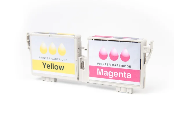 Cartridges for colour inkjet printer — Stock Photo, Image