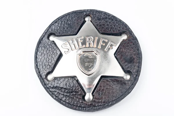 Insignia del sheriff aislada sobre fondo blanco — Foto de Stock