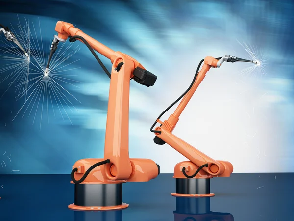 Industrial Robotic Arms — Stock Photo, Image