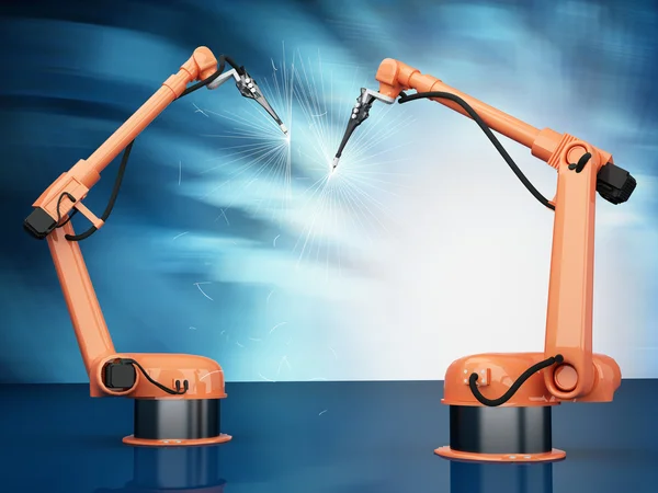 Industrial Robotic Arms — Stock Photo, Image