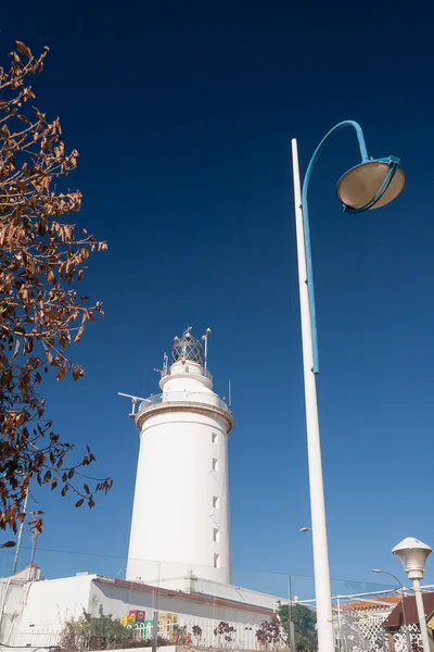 Beyaz deniz feneri — Stok fotoğraf